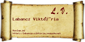 Labancz Viktória névjegykártya